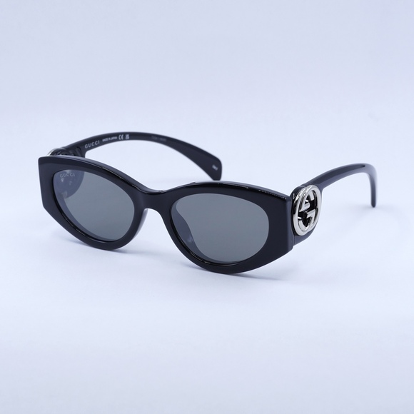 NWT Gucci GG1691S-001-54 Black 54mm Sunglasses